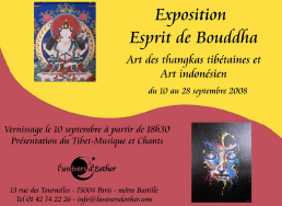 Exposition "Esprit de Bouddha", 10-28 sept. 2008, Paris